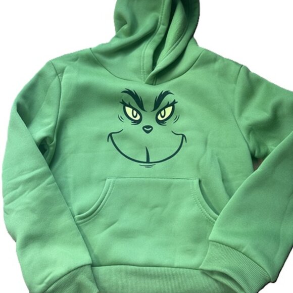 The Grinch Unisex Woobie Pullover Sweatshirt with Kangaroo Pocket - NEW - Small - Picture 2 of 4